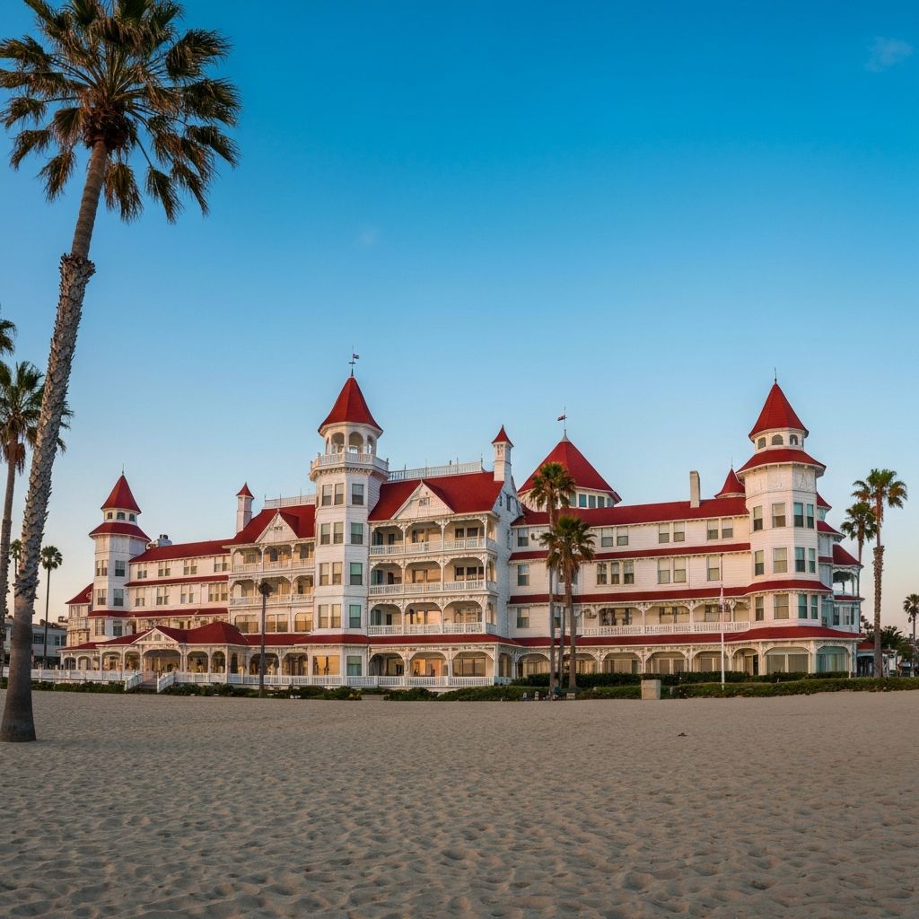 Hotel del Coronado and Coronado Beach